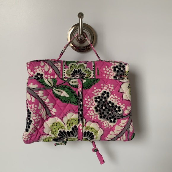 Vera Bradley Priscilla Pink Essentials Cosmetic Bag - Picture 2 of 11